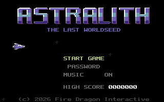 Astralith: The Last Worldseed — Commodore 64 runtime screenshot 1