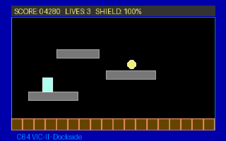 Dockside — Commodore 64 runtime screenshot 1