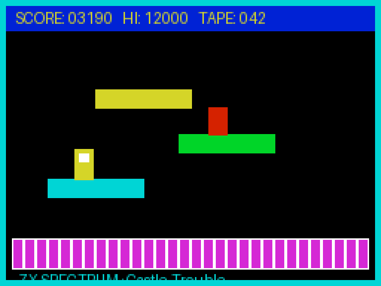 Castle Trouble — ZX Spectrum 128K runtime screenshot 2