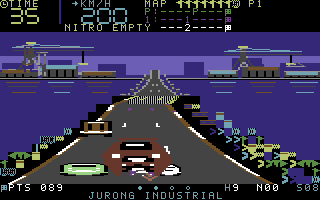 Singapore Street Racer: Neon Circuit — Commodore 64 runtime screenshot 6
